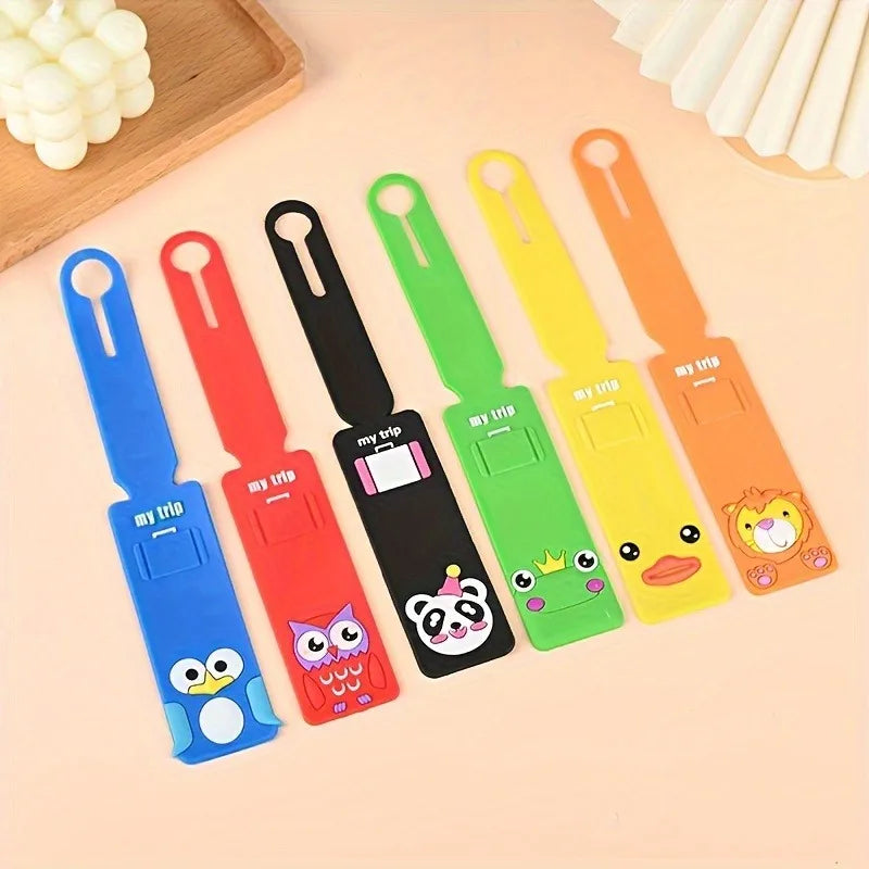 Lovely Silicone Luggage Tag Boarding Pass Luggage Tag Checked Fashion Travel Accessories Cute Luggage Tag Flight