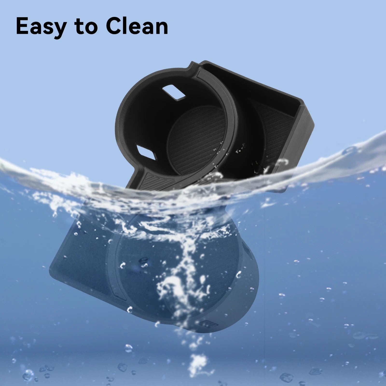 LUCKEASY for Kia EV9 2024-2025 Central Console Water Cup Holder Car Interior Accessories Drinks Holder Storage Case Only Fit LHD