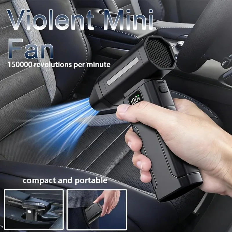 Mini Air Blower 150000RPM X8 Powerful Dust Vacuum Cleaner Strong Wind Violent Fan Turbo Jet Blower For Car Cleaning Tool