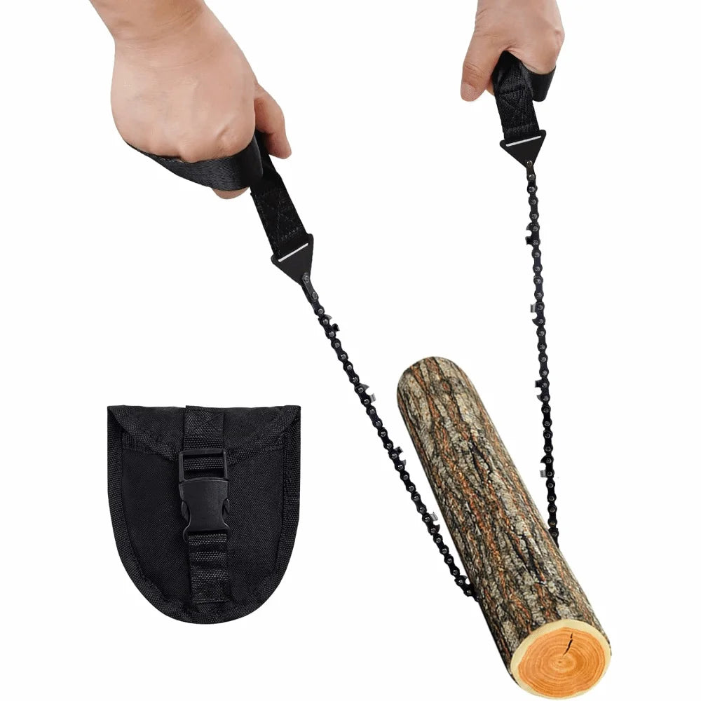 High Quality Portable Wire Saw 11/33 Teeth with Pouch Hand Drawn Saw Durable Multi Function Survival Chainsaw Field Work