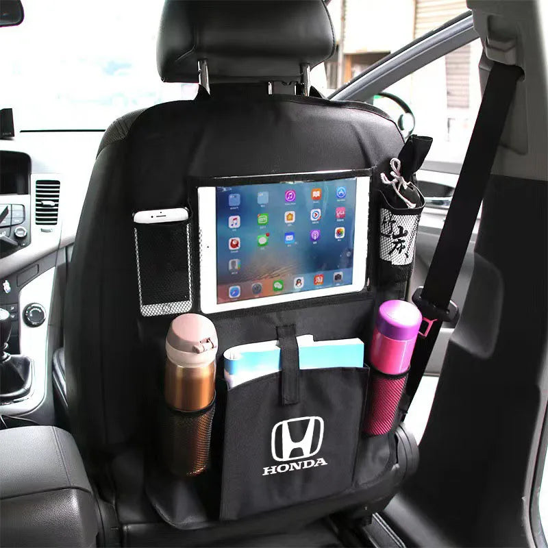 Car Seat Organizer Seat Back Storage Bag Rear Anti-wear Anti-kick Pad For Honda Accord Civic FIT Insight CRV Jazz HRV CRZ CRX