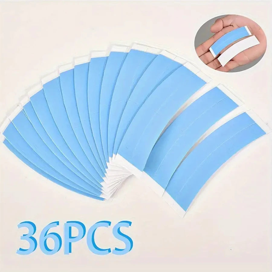 36pcs/lot Supertape Waterproof Hair Tape Double Side Adhesive Super Tape For Lace Wig Toupee Replacement Hairdresser Accessories