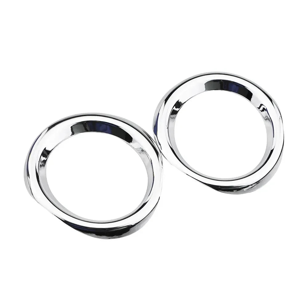 ABS Chrome Fog Light Ring for Toyota C-HR 2016 2017 2018 2019 CHR Bumper Lamp Surrounds Cover