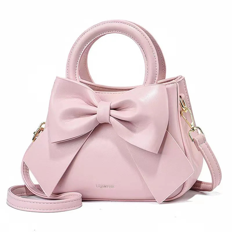 Fashionable and stylish single-shoulder handbag for women, new trendy high-end crossbody bag with bow, suitable for commuting, d
