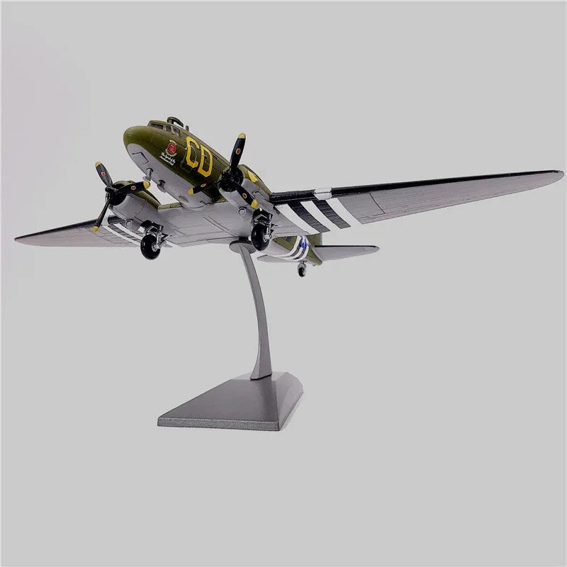 Diecast 1/100 Scale C47 C-47 J8 CU L4  U5 Transport Aircraft Airfreighter Conveyor Plane Military Airplane Model