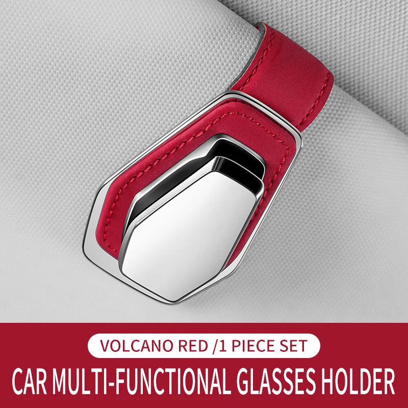 Suede Sun Visor Glasses Clip Car Interior Storage Organizer For BMW E46 E39 E90 E60 E36 F30 F10 E34 E30 F20 E92 M3 M4 M5 X5 X6