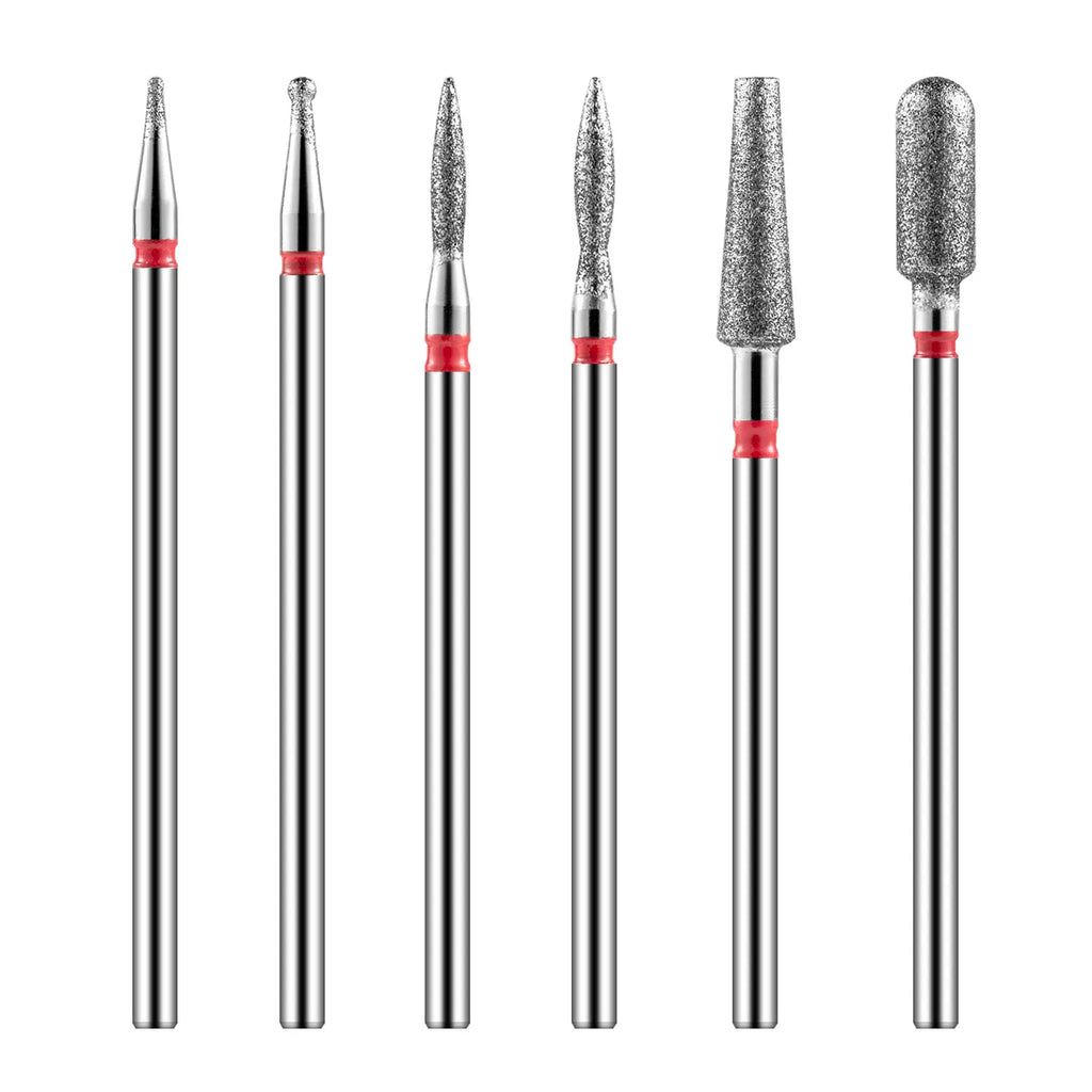 8PCS Diamond Nail Drill Bit Set Electric Milling Cutters For Manicure Cuticle Clean Manicure Drill Accessories