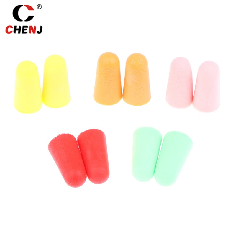 20Pcs Anti-noise Sponge Earplugs Reusable Anti-Noise Noise Reduction Protection Sound Insulation Ear Plugs For Sleep Work