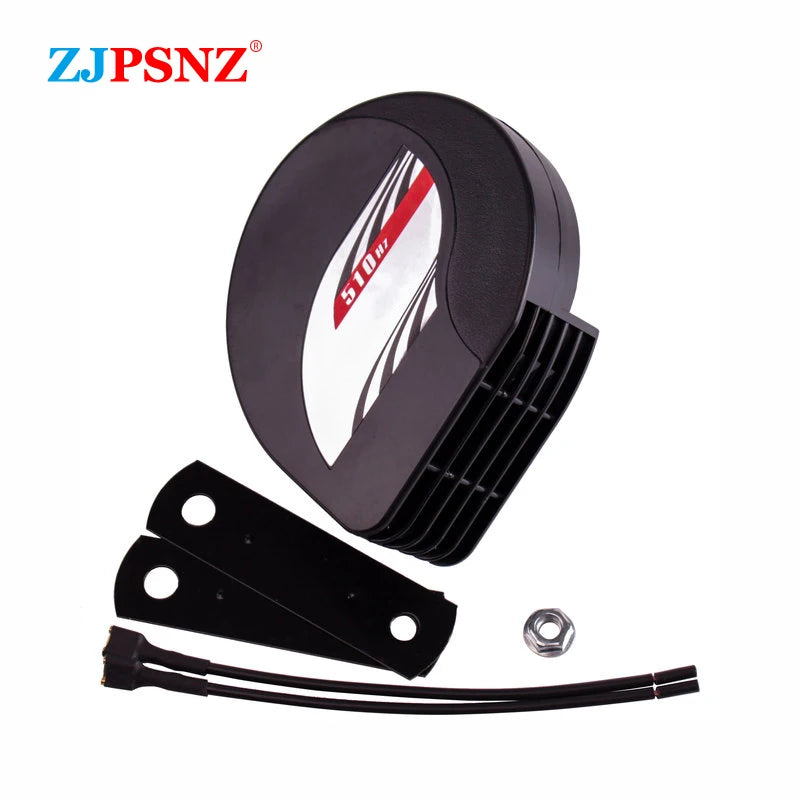 12V Compact Waterproof Car Horn Super Loud Dual Tone Electric Snail Horn Kit For Auto Motorcycle Truck Boat Vehicles Universal