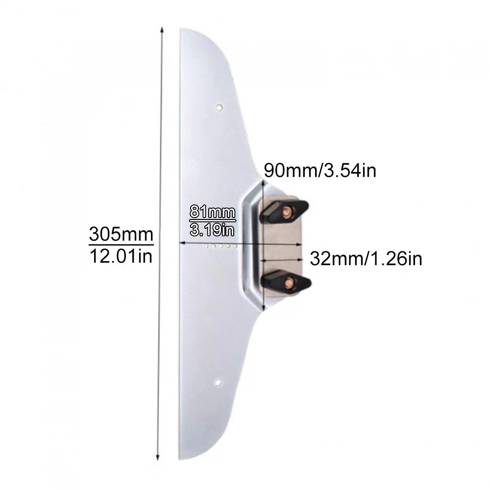 1 Pair Stainless Steel Stair Tread Template Tool Gauge for Stair Board Tile Positioning Measuring Tool Angle Ruler
