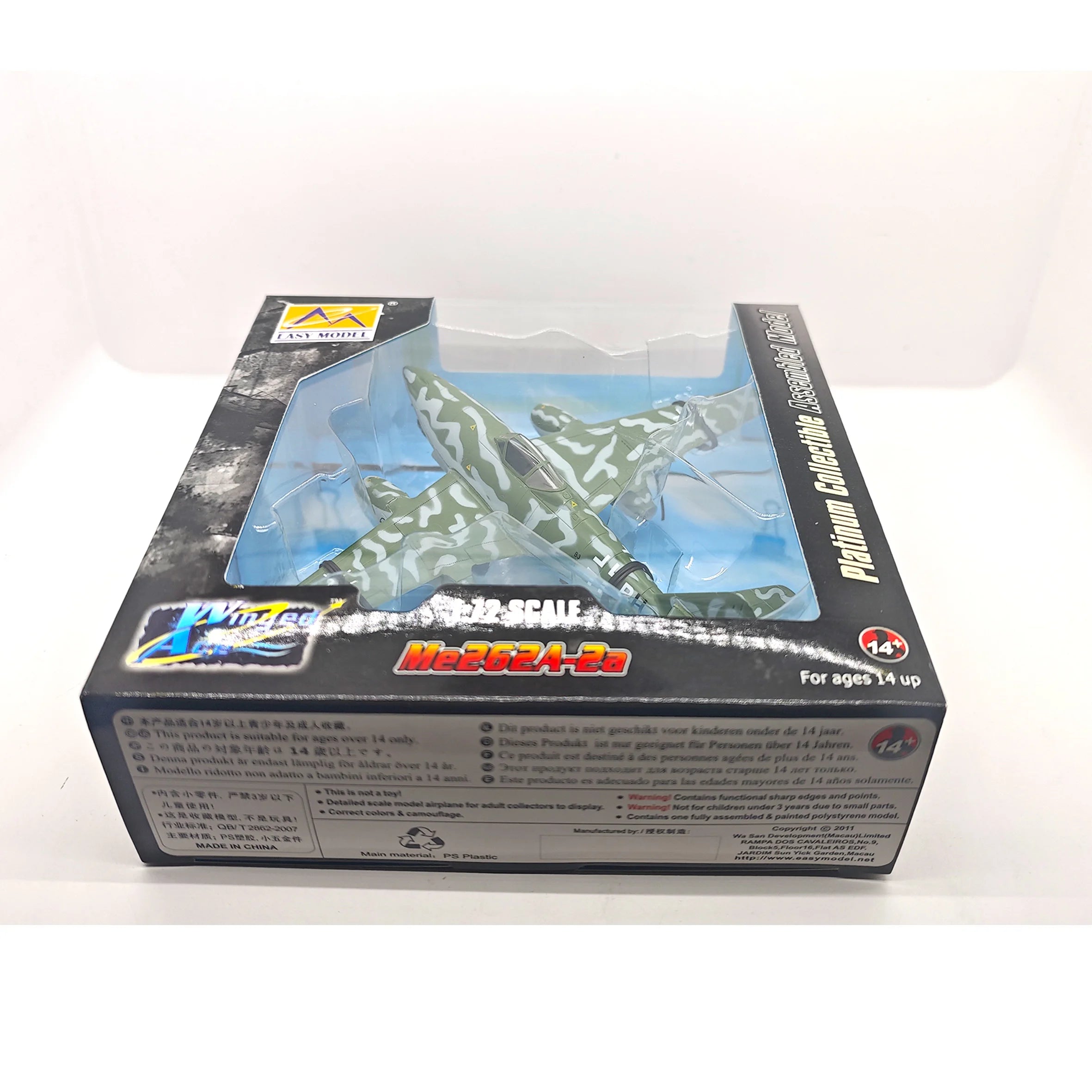 Stock 36407 1:72  German ME262 jet fighter model static finished model (out of print)