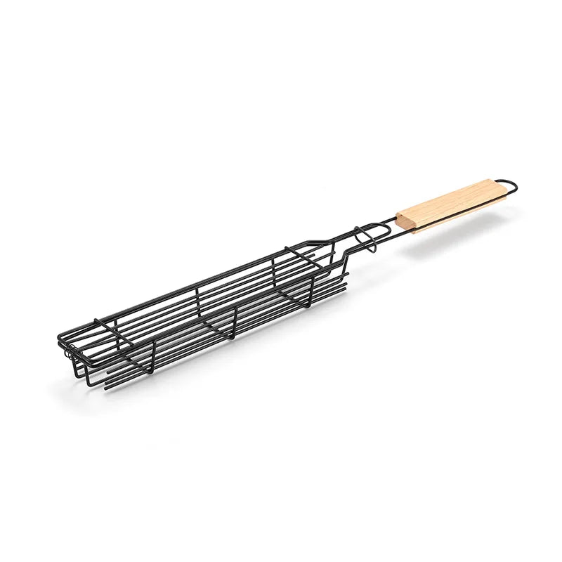 Portable BBQ Grilling Basket Nonstick Barbecue Grill Basket Tools Grill Mesh