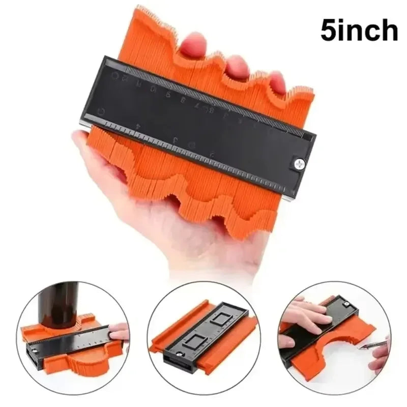 Plastic Profile Copy Gauge Contour Gauge Duplicator Tiles Wood Marking Tool Tiling Laminate Tool Floor Measuring Tool
