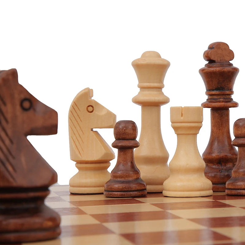32 Pieces Wooden Chess King Height 110mm Game Set Chessmen Chess Leathe Board Competitions Set Kid Adult Chess Gift