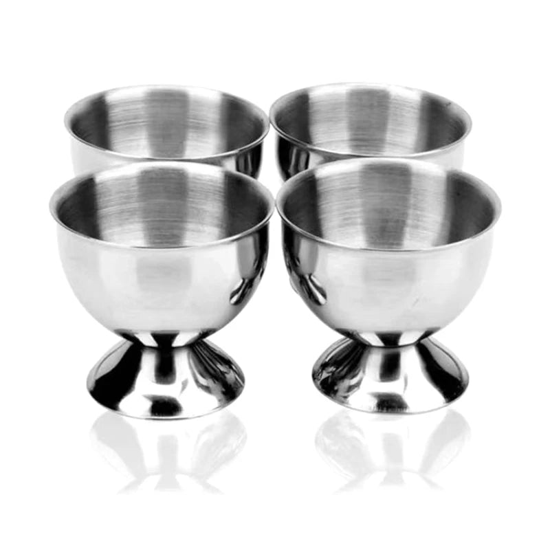 Stainless Steel Soft Boiled Egg Cups Egg Holder Tabletop Cup Kitchen Tools Sets Breakfast Steam Rack Mold For Eggs Poach