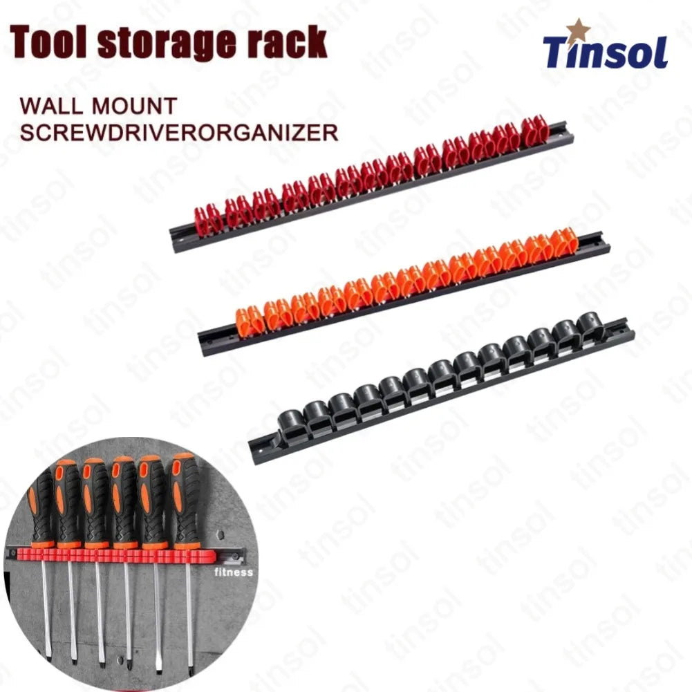 TINSOL Screwdriver Wrench Organizer Hand Tool Holder Display Rack Workshop Vice Storage Rack Garage Hardware Tool Accessories