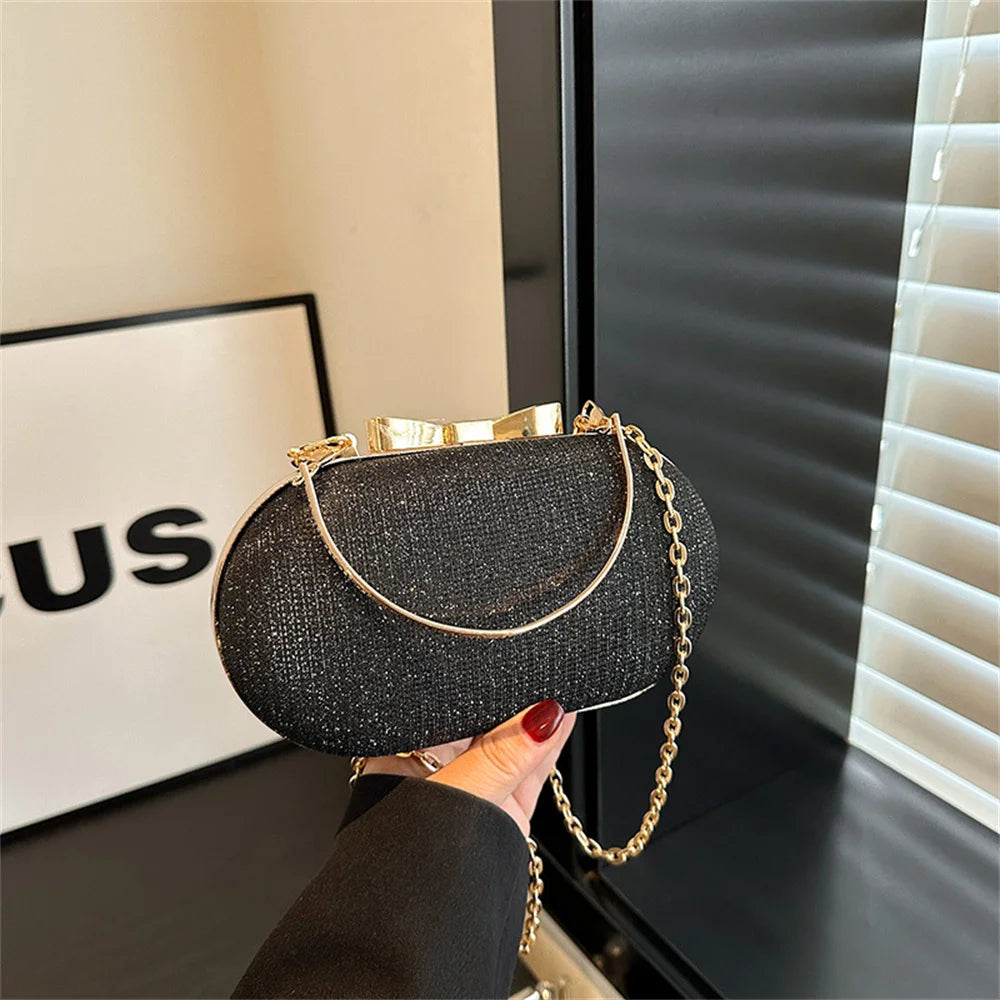 Glitter Evening Clutch Bag Women Top Handle Handbag Luxury Ladies Wedding Dinner Dressed Shoulder Crossbody Bag Party Purse
