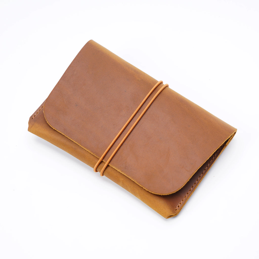 Rope Full Grain Cowhide Leather Long Purse Passport Crazy Horse Genuine Leather Travel Wallet for Men Passport Caesar Cover