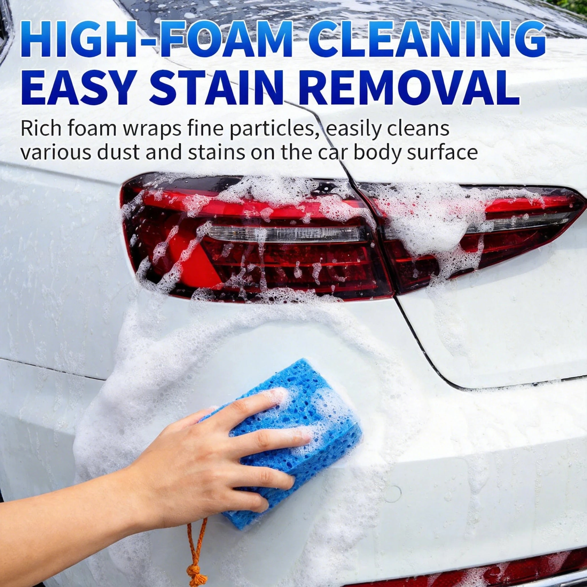 Large Size Thickened Car Wash Sponge, High Foam Honeycomb Seaweed Sponge for Car Cleaning Dirt Removal