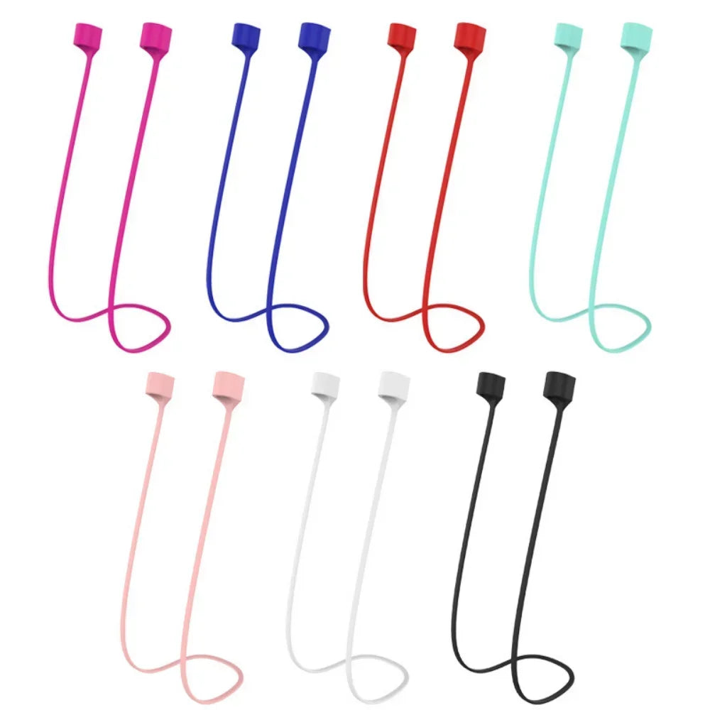Anti-lost Silicone Headphone Cord Holder Cable Suitable for AirPods 1 2 3 Pro Wireless Bluetooth Headset Neckband Cord Universal