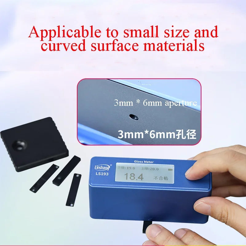 LS192 Gloss Meter Three Angle Unit Auto Testing Device Marble Paint Coating 60 Degree Gloss Meter LS193 with PC Software