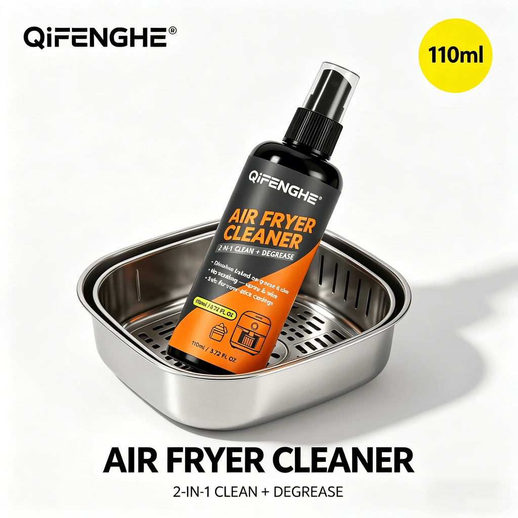 Air Fryer Cleaner Degreaser 2-in-1 Clean & Lubricate Removes Grease Burnt Food Residue Safe for Non-Stick Coating Oven Rack