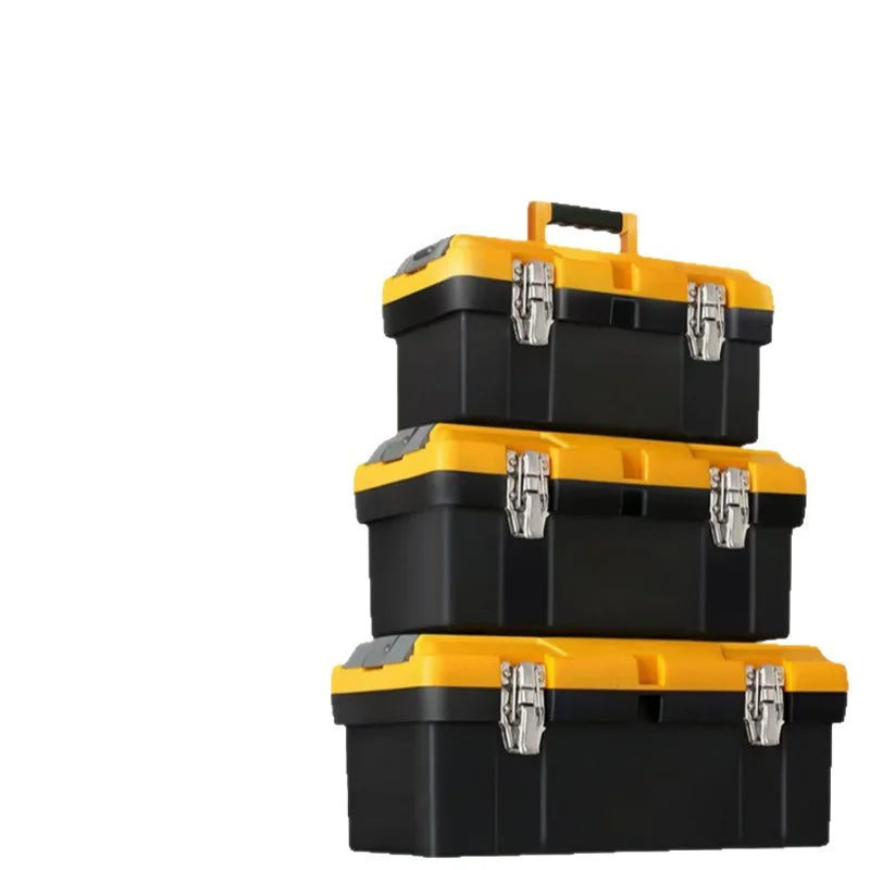 Multi functional two-layer toolbox, storage hardware, car repair tools, three sizes to choose from, wear-resistant and anti drop