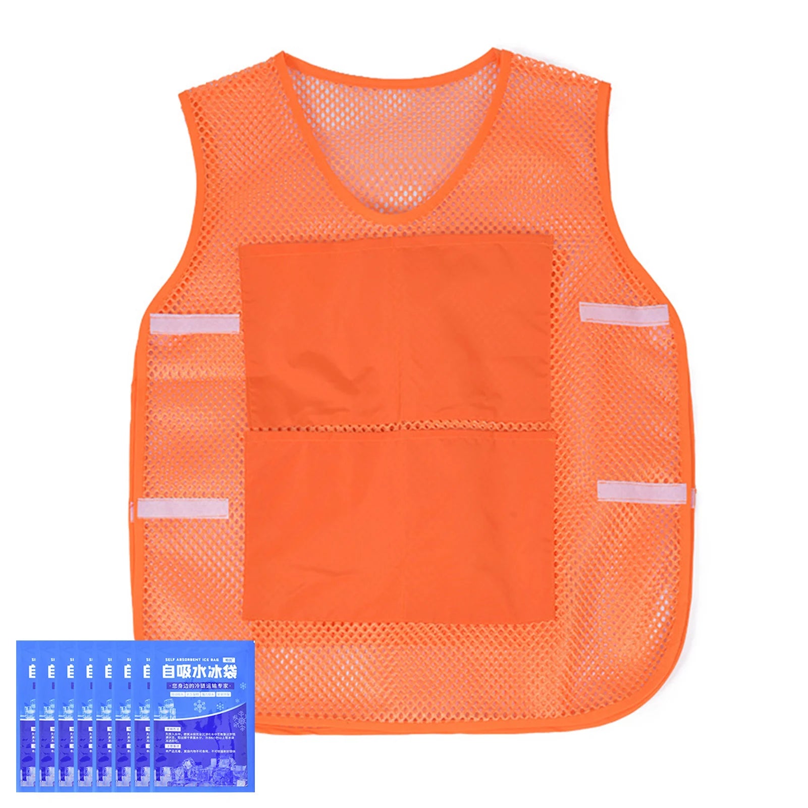Ice Cooling Vest With 8 Gel Ice Packs Lightweight Breathable Cooling Jacket Summer Work Vest For Construction Workers Gardening