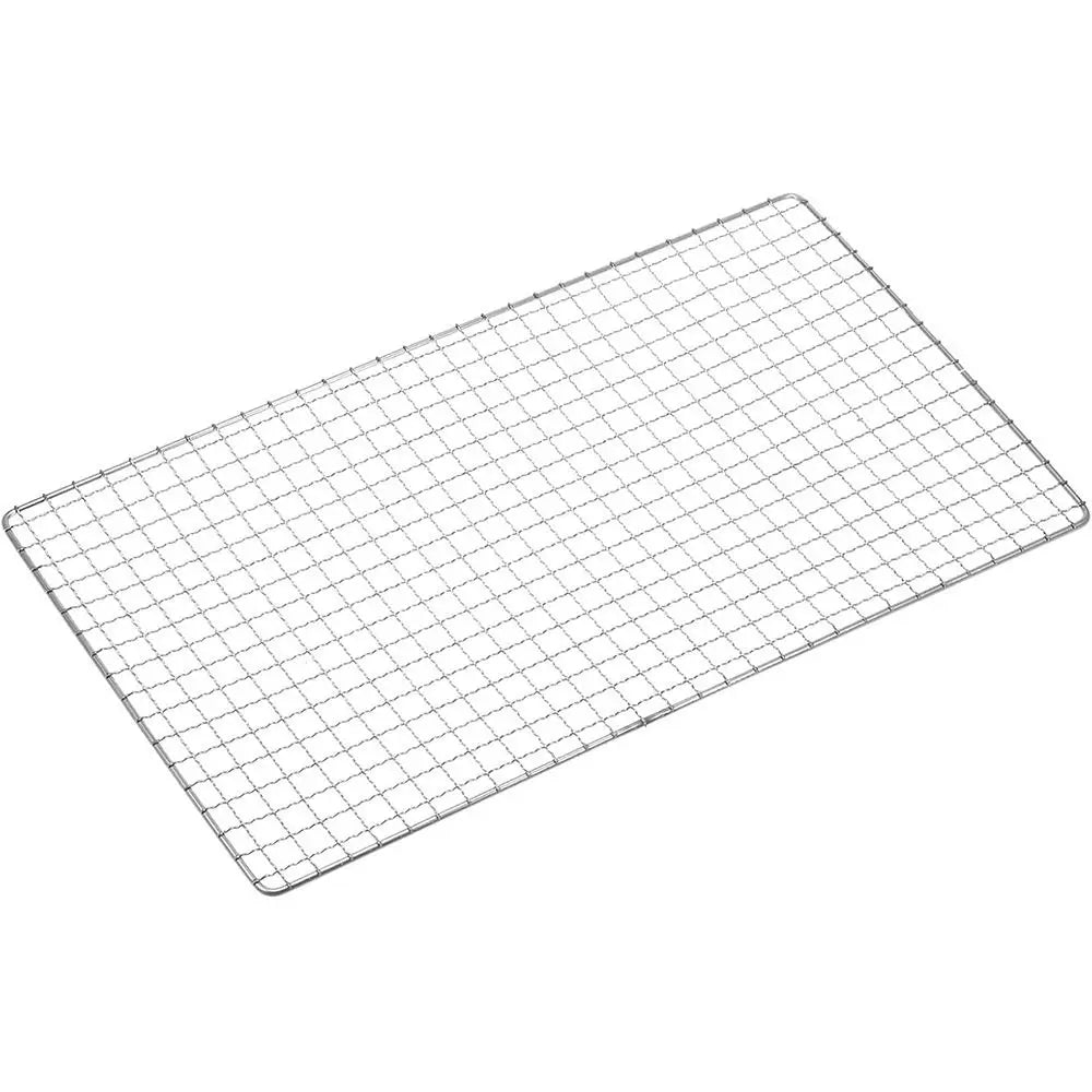 New Stainless Steel Grill Rack Grids Reusable Rectangular BBQ Roasting Rack Nonstick Baking Cooling Rack Outdoor Barbeque Oven