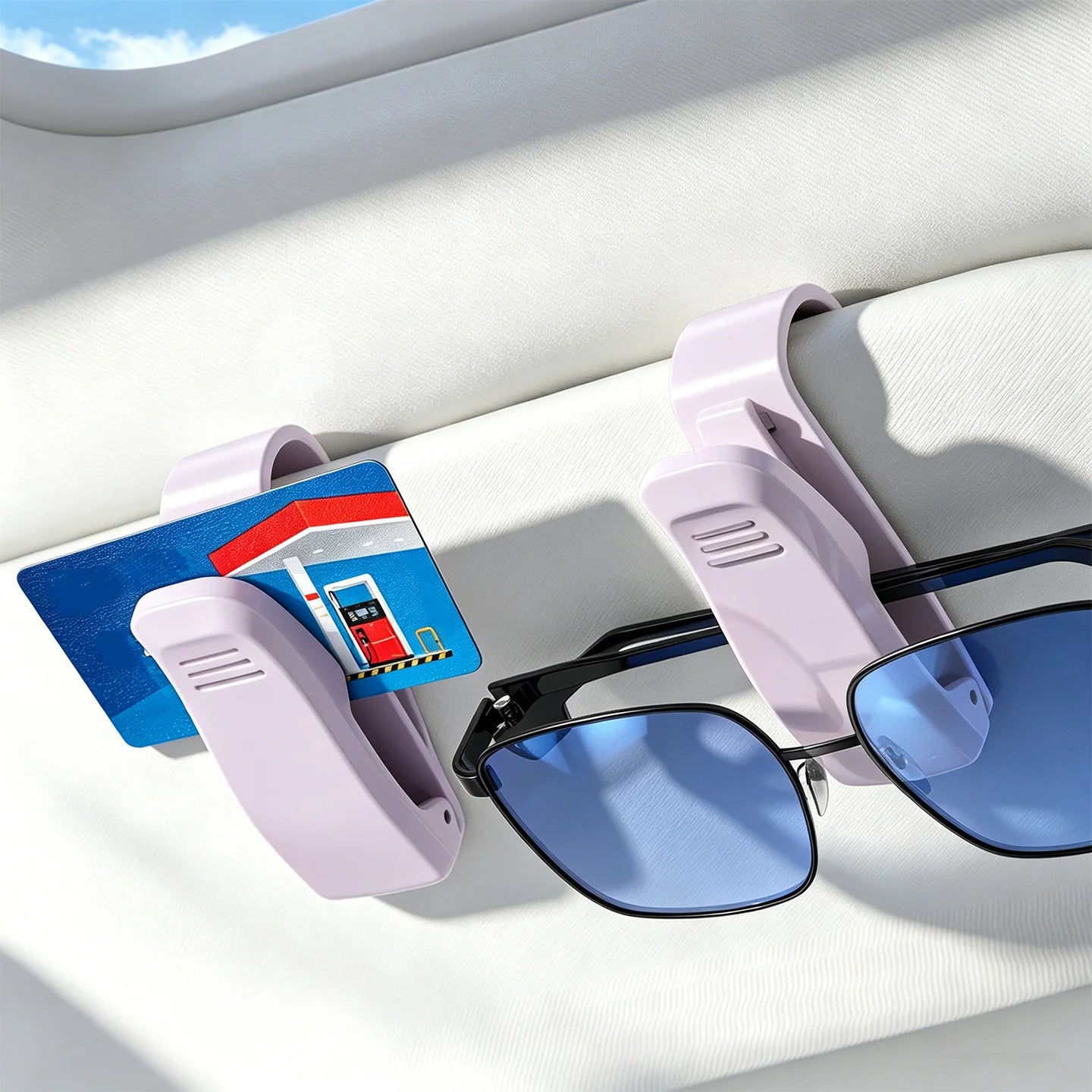 Universal Car Auto Sun Visor Glasses Box Sunglasses Clip Card Ticket Holder Fastener Pen Case Eyeglasses Clips Accessories