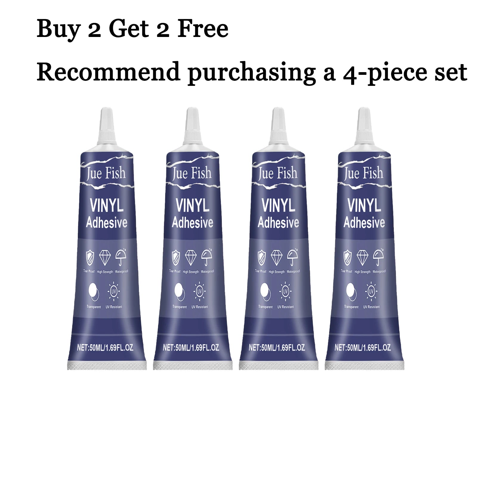 50ML Vinyl Repair Kit Self-adhesive Patch Strong Adhesion Waterproof Leakproof Crack Remove for Inflatable Floats & Water Toys