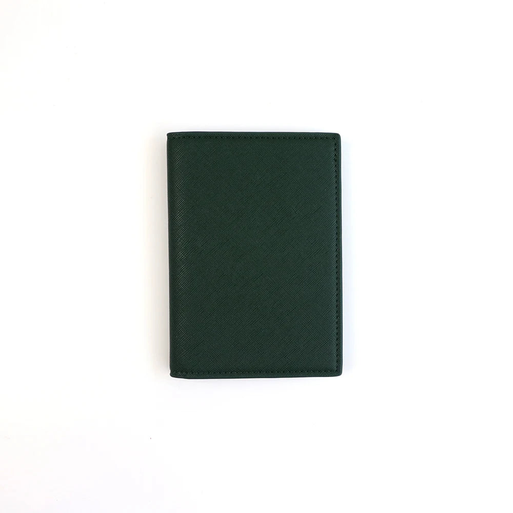 Customized letter PU leather passport holder ID protection case, loose change bank card storage bag, travel passport bag