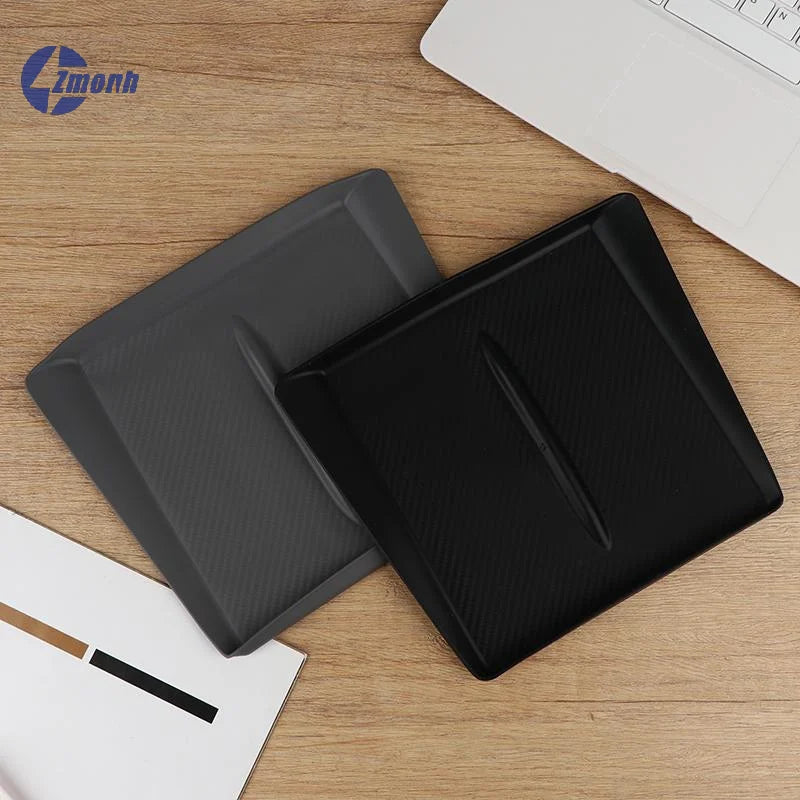 New！Car Center Console Wireless Charging Pad Center Console Anti Slip Silicone Mat For Phone Charger Area Car Accessories