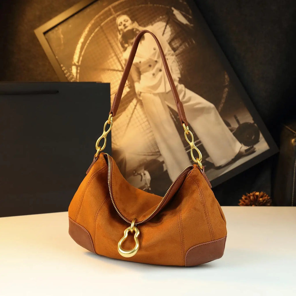 Women's Designer Diaper Bag Elegant Crossbody Handbag Luxury Minimalist Tote Vintage Leather Unique And Trendy Design