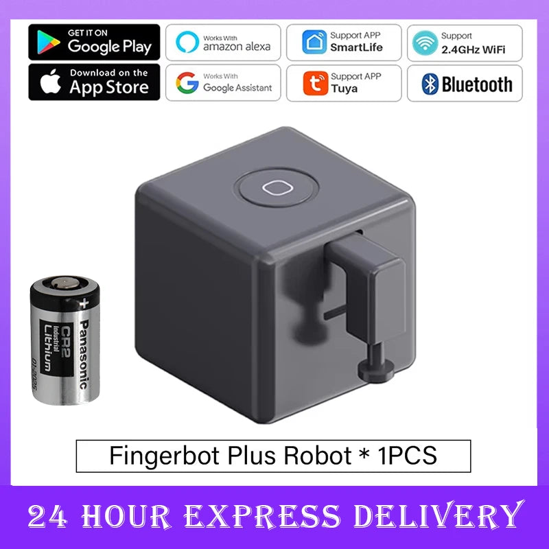 Tuya Zigbee 3.0 Bluetooth Smart Fingerbot Switch Remoter Garage Curtain Button Robot Pusher for Alexa Google Home Voice Assitant