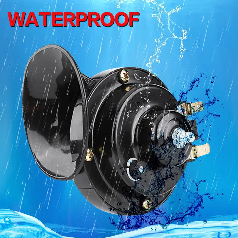 12V Super Loud Motorcycle Waterproof Snail Horn Sound Monophonic Scooters Motorcycle Accessories Electric Moped Horn