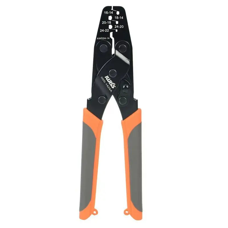 IWISS Non Insulated Open Barrel Terminal Crimp Tool Wire Crimper IWS-1424B IWC-1424A IWC-1424B Orange