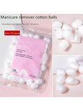 50/100/200 Pcs Nail Polish Remover Cotton Wool Balls Cleaning Tool Nail Art Cleaner Manicure Tools
