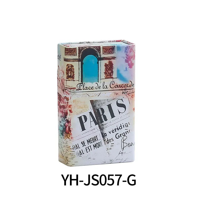 Metal Cigarette Box Hand-rolled Cigarette Box 20 Pieces of Loose Soft Pack Cigarette Tobacco Box