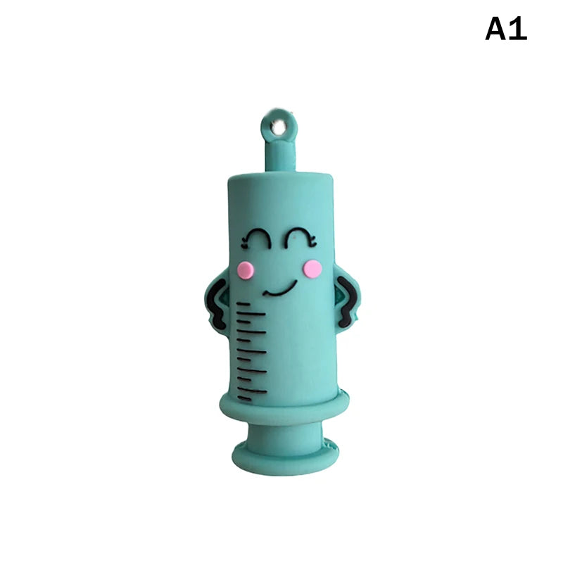 Cute Cartoon Shape Medical Ampoule Bottle Opener Nurse Doctor Special Rubber Syringe Cutter Bottle Opener Multifunctional