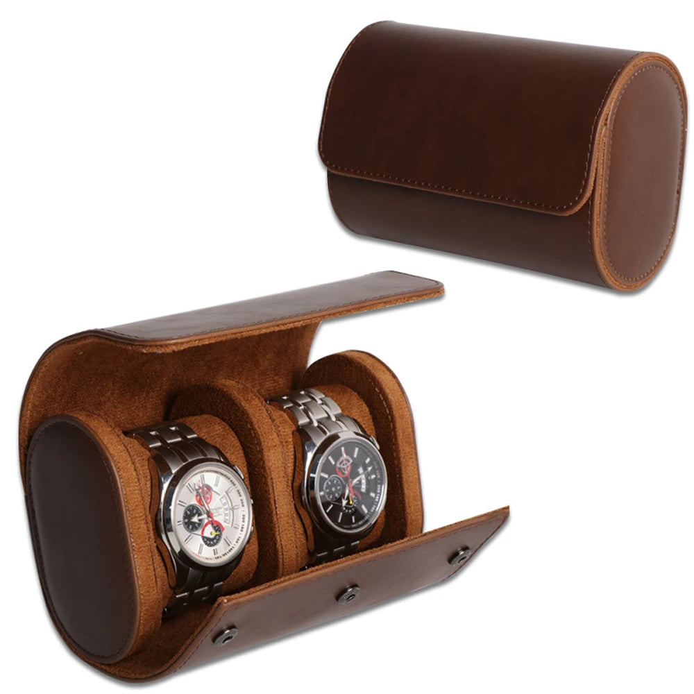Watch Roll Travel Case-1/2/3 Slot Watch Storage and Organizer-Secure Storage with Innovative Removable Pillows & Solid Dividers