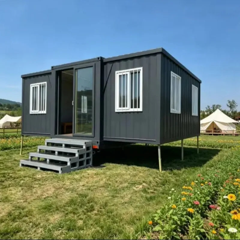 CE ISO Certified Luxury Expandable Container House Prefabricated Mobile Home Hurricane Resistant Foldable Modular for Living
