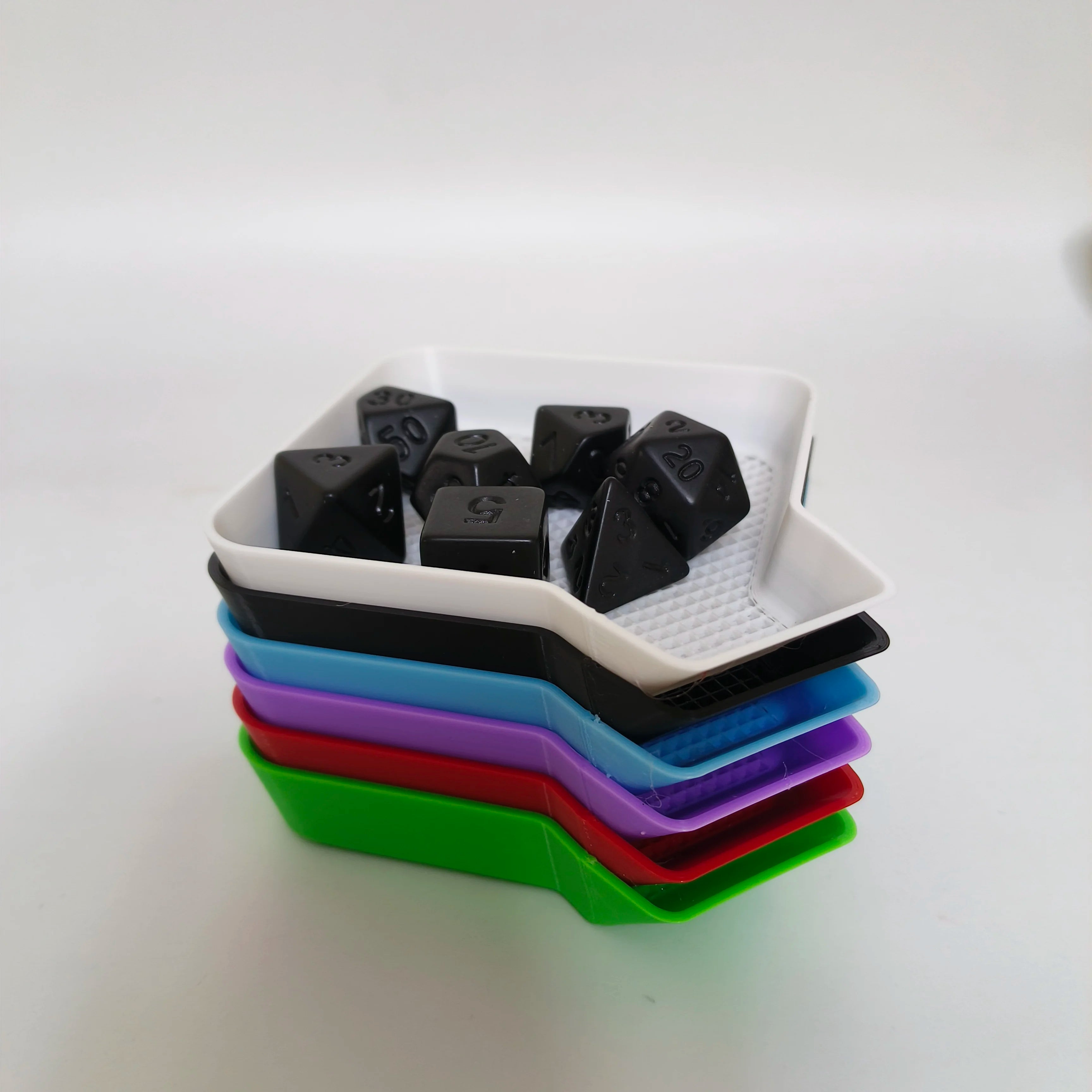 Board Game Tray Storage Box Accessories Storage Portable Box Game Props Token Storage Tray Dice Box Tray