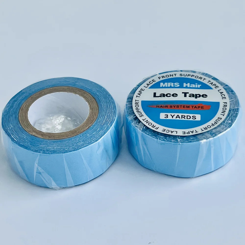 Blue Wig Double Sided Adhesive Tape Lace Front Super Hold Waterproof For Hairpiece Toupee Hair Extension Styling Tools