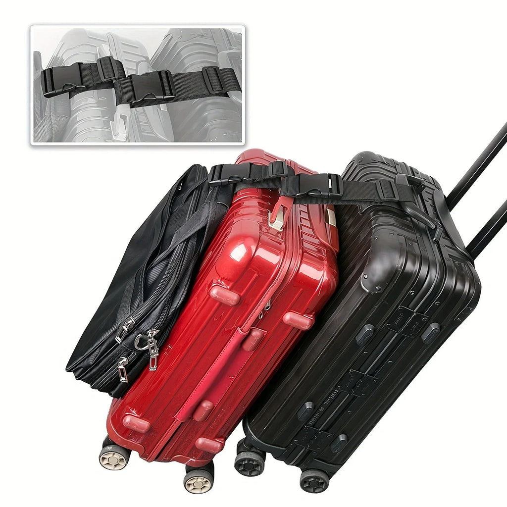 1pc Simple Adjustable Luggage Straps, Suitcase Buckle Strap, Travel Accessories, High-quality Replaceable Luggage Bag