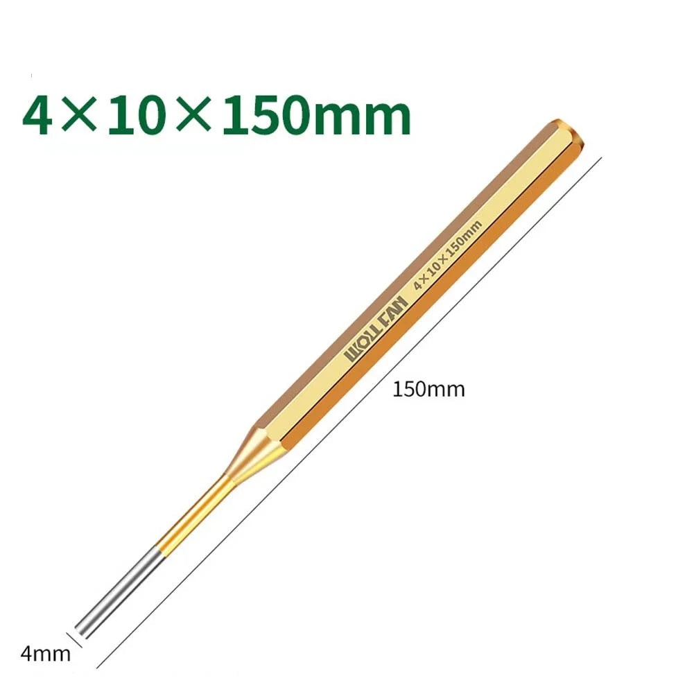 1Pc Heavy Duty Brass Pin Punch Remover 2-10mm With Chisel And Cone Tips For Watch Repair Drilling Marking 150mm