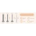 5 # Stainless Steel Sausage Filling Tube Kit for Meat Grinder, Sausage Filling Tube Accessory for Kitchen Vertical Mixer