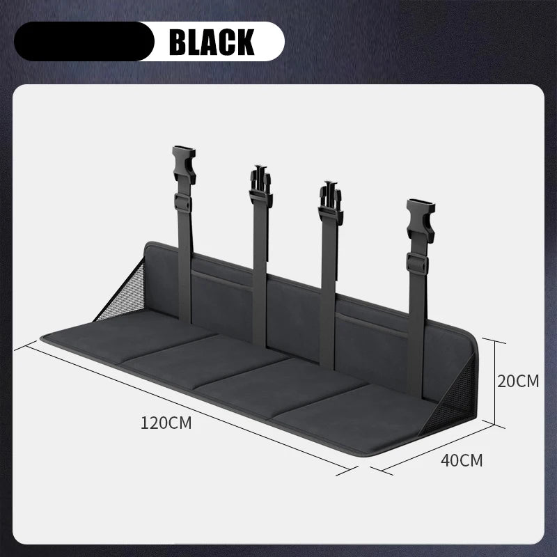 Car Rear Seat Extension Mattress Suv Skin-Friendly Flannel 4-Layer Non-Inflatable Travel Bed Universal for Traveling/Camping
