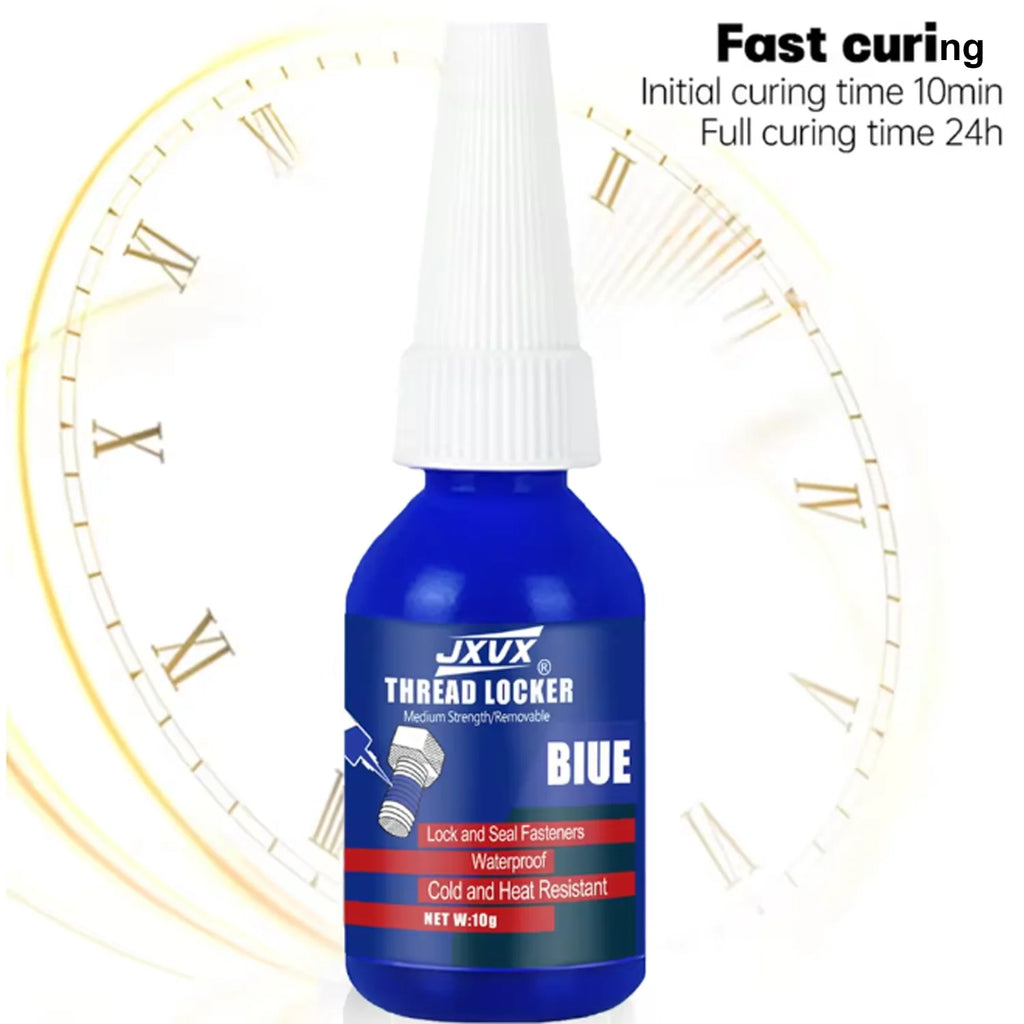 Lock Tight Thread Blue Thread Locking Agent, Medium Strength Blue Anaerobic Adhesive for Fixing Screws and Nuts, Anti-Loosening,