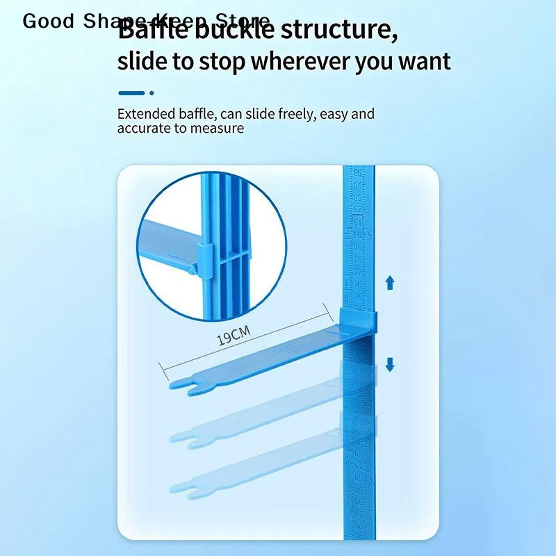dailyKids Height Measuring Wall Sticker 2M Growth Chart Ruler with Cartoon Design for Bedroom Nursery Home Height Tracker
